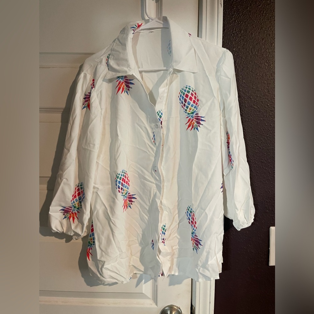 Button down medium shirt